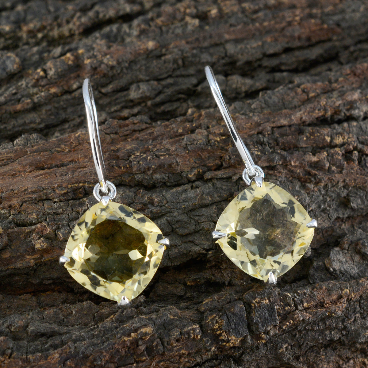 Citrine-Russian-Mathilde-Solitaire-Dangle-Yellow-925-Silver-Earring