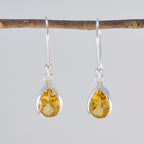 Citrine-Middle-Eastern-Aiko-Solitaire-Dangle-Yellow-92.5-Silver-Earring