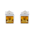 Citrine-Japanese-Nella-Solitaire-Stud-Yellow-Sterling-Silver-Earring