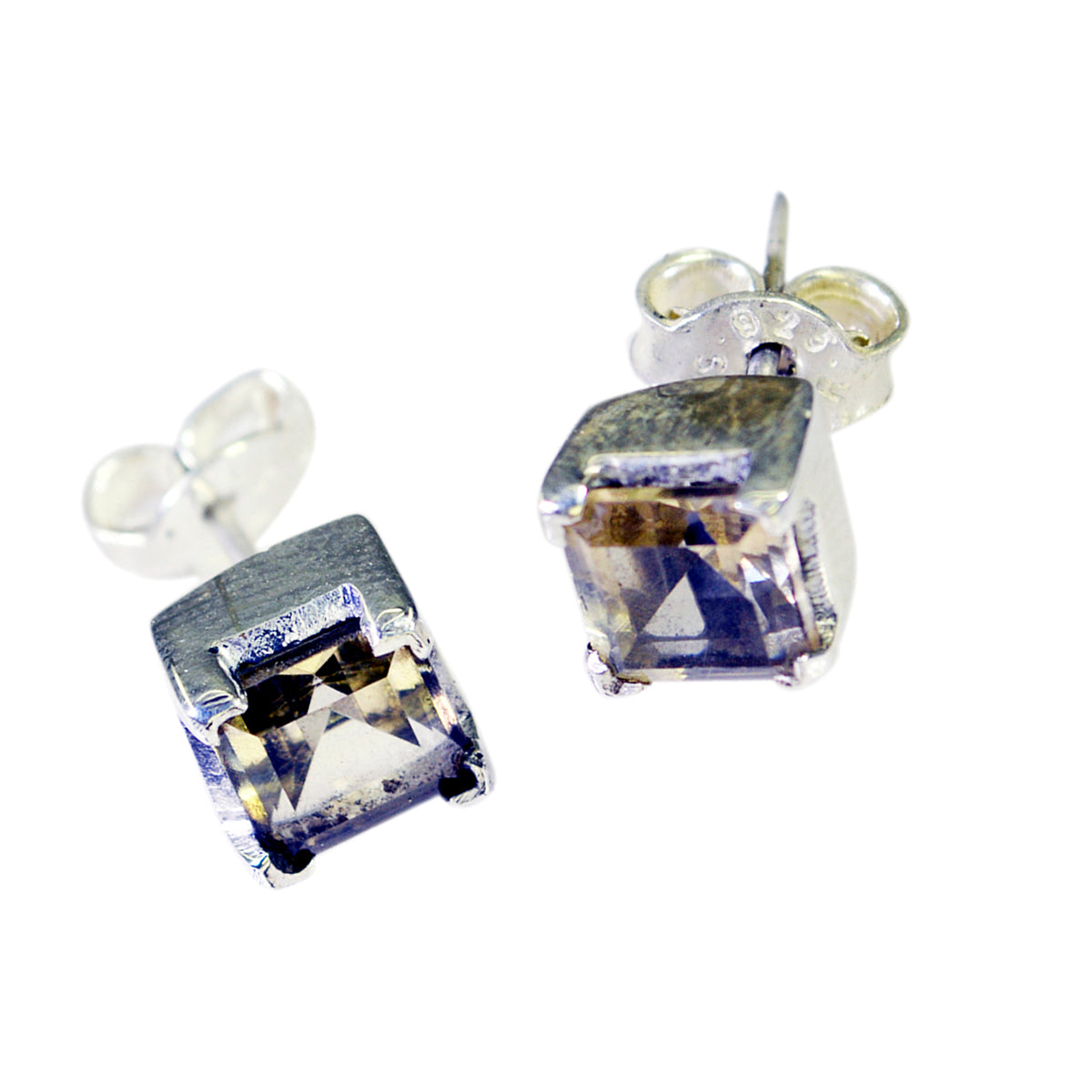 Citrine-Middle-Eastern-Olivia-Solitaire-Stud-Yellow-Sterling-Silver-Earring