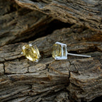 Citrine-Australian-Penelope-Solitaire-Stud-Yellow-925-Silver-Earring