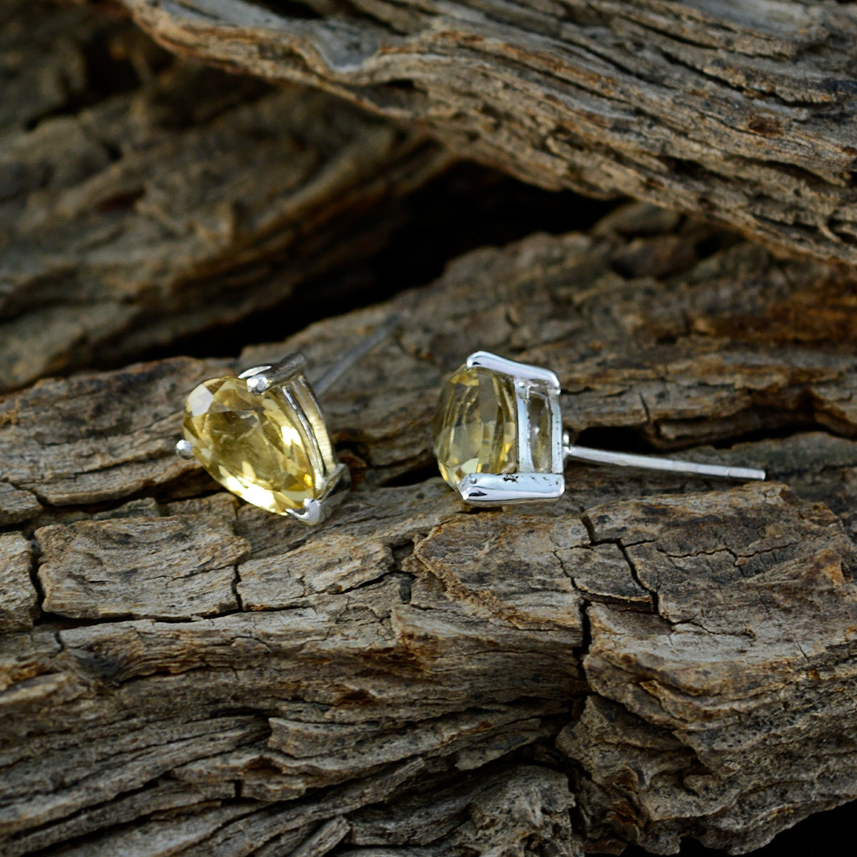Citrine-Australian-Penelope-Solitaire-Stud-Yellow-925-Silver-Earring