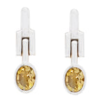 Citrine-Moroccan-Yuna-Solitaire-Stud-Yellow-Sterling-Silver-Earring