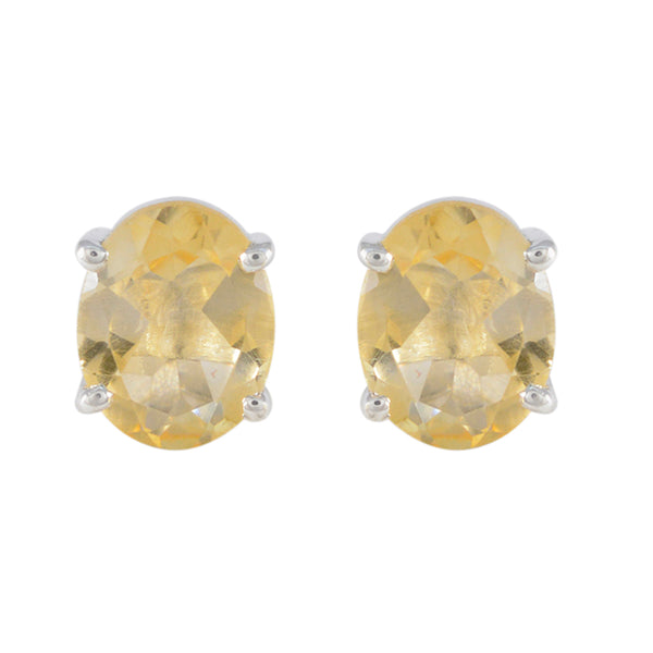 Citrine-Egyptian-Micaela-Solitaire-Stud-Yellow-Silver-Earring