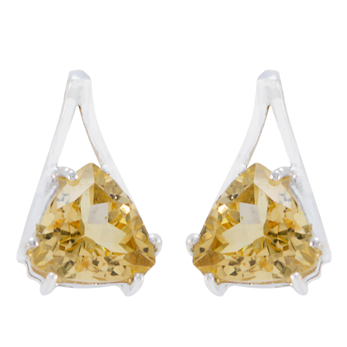 Citrine-Korean-Amanda-Solitaire-Stud-Yellow-Sterling-Silver-Earring