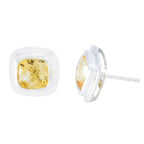 Citrine-French-Savannah-Solitaire-Stud-Yellow-925-Sterling-Silver-Earring