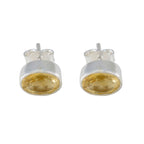 Citrine-Latin-American-Audrey-Solitaire-Stud-Yellow-925-Sterling-Silver-Earring