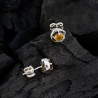 Citrine-Moroccan-Sophia-Solitaire-Stud-Yellow-925-Sterling-Silver-Earring