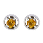 Citrine-Moroccan-Sophia-Solitaire-Stud-Yellow-925-Sterling-Silver-Earring