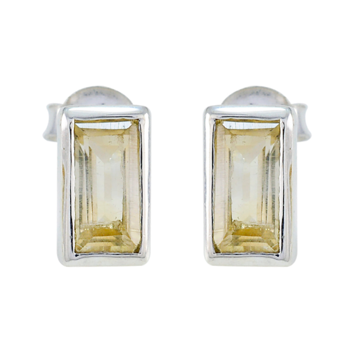 Citrine-Japanese-Grace-Solitaire-Stud-Yellow-92.5-Silver-Earring