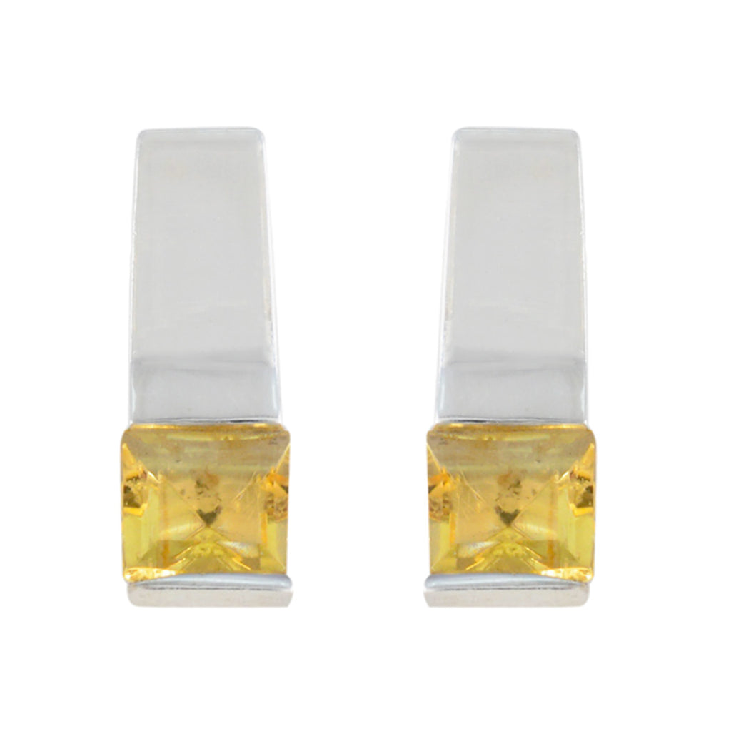 Citrine-Mexican-Layla-Solitaire-Stud-Yellow-Silver-Earring