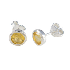 Citrine-American-Fernanda-Solitaire-Stud-Yellow-Silver-Earring