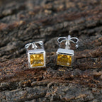 Citrine-German-Joaquina-Solitaire-Stud-Yellow-92.5-Silver-Earring