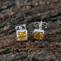 Citrine-German-Joaquina-Solitaire-Stud-Yellow-92.5-Silver-Earring