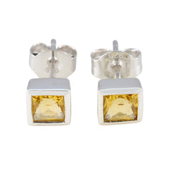 Citrine-German-Joaquina-Solitaire-Stud-Yellow-92.5-Silver-Earring