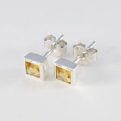 Citrine-German-Joaquina-Solitaire-Stud-Yellow-92.5-Silver-Earring