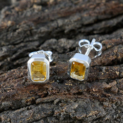 Citrine-Korean-Lucia-Solitaire-Stud-Yellow-925-Sterling-Silver-Earring