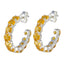 Citrine-African-Gabriela-multiple-Stud-Yellow-925-Silver-Earring