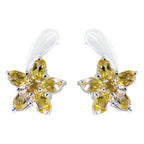 Citrine-Turkish-Natalia-multiple-Stud-Yellow-Sterling-Silver-Earring