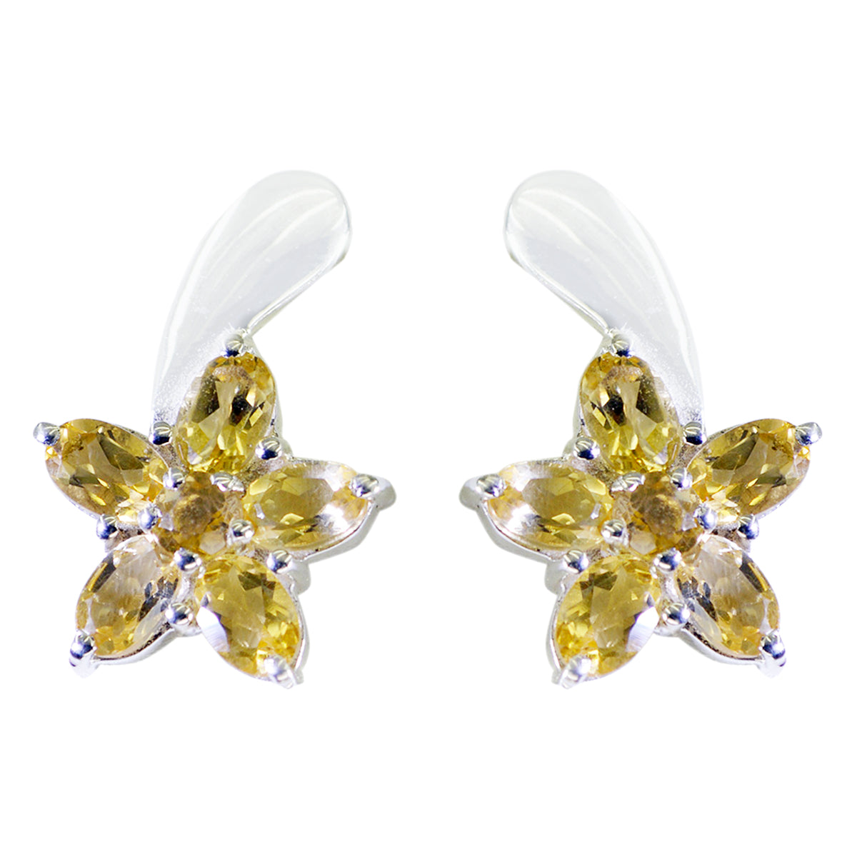 Citrine-Turkish-Natalia-multiple-Stud-Yellow-Sterling-Silver-Earring