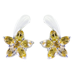 Citrine-Turkish-Natalia-multiple-Stud-Yellow-Sterling-Silver-Earring