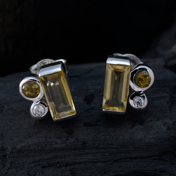 Citrine-Australian-Paula-multiple-Stud-Yellow-925-Sterling-Silver-Earring