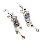 Citrine-Japanese-Victoria-multiple-Dangle-Yellow-Sterling-Silver-Earring