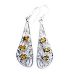 Citrine-Japanese-Pilar-multiple-Dangle-Yellow-925-Sterling-Silver-Earring