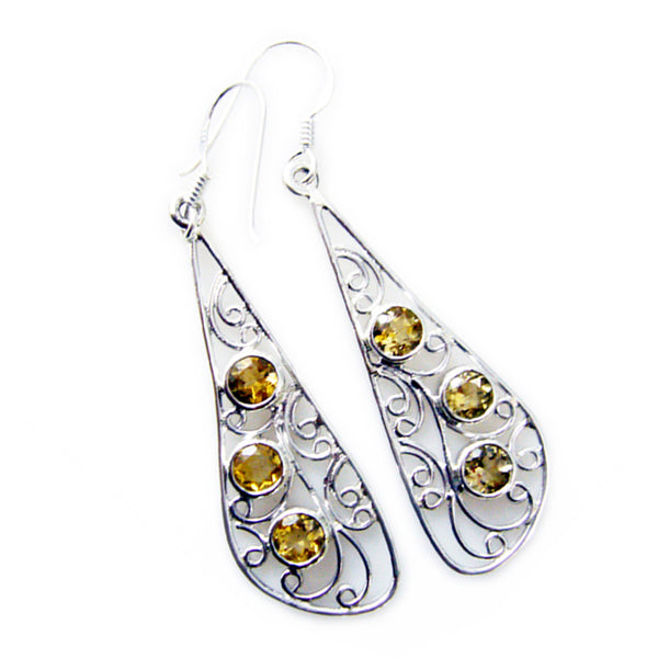Citrine-Japanese-Pilar-multiple-Dangle-Yellow-925-Sterling-Silver-Earring