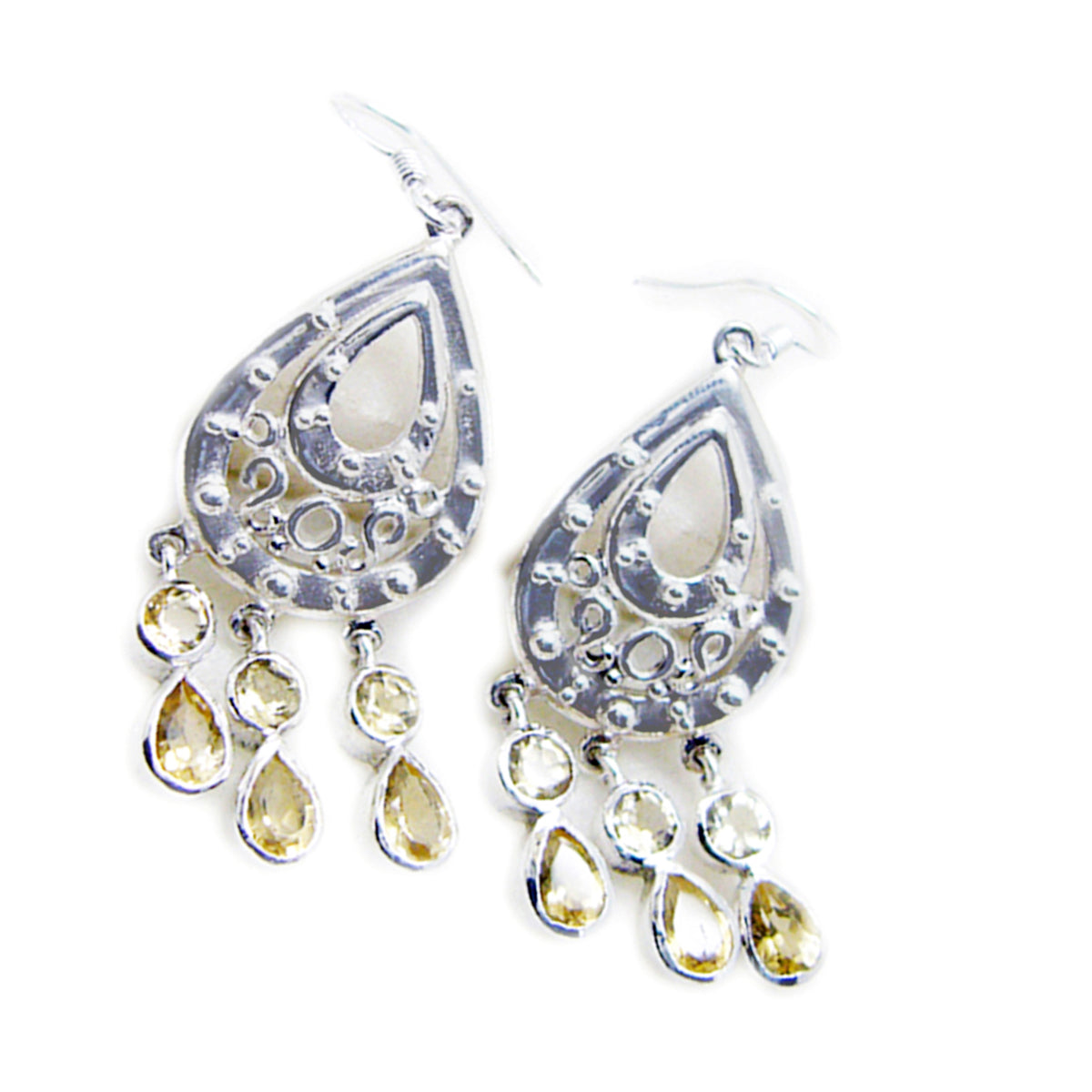 Citrine-Italian-Yasmin-multiple-Dangle-Yellow-925-Silver-Earring