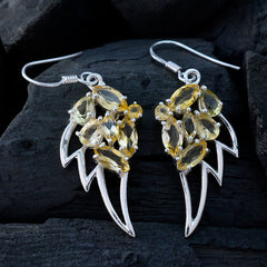 Citrine-American-Victoria-multiple-Dangle-Yellow-925-Silver-Earring
