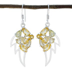 Citrine-American-Victoria-multiple-Dangle-Yellow-925-Silver-Earring