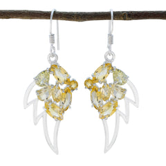 Citrine-American-Victoria-multiple-Dangle-Yellow-925-Silver-Earring