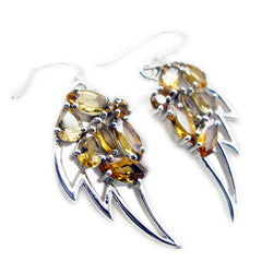 Citrine-American-Victoria-multiple-Dangle-Yellow-925-Silver-Earring