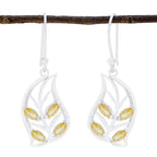 Citrine-Japanese-Josephine-multiple-Dangle-Yellow-Silver-Earring