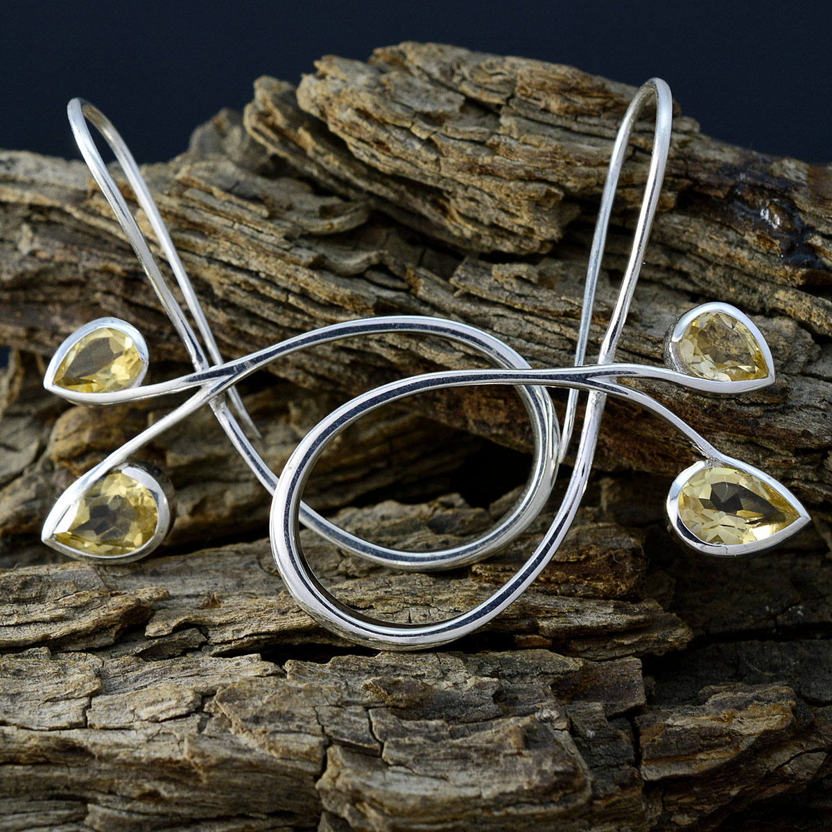 Citrine-Australian-Zoey-multiple-Dangle-Yellow-925-Sterling-Silver-Earring