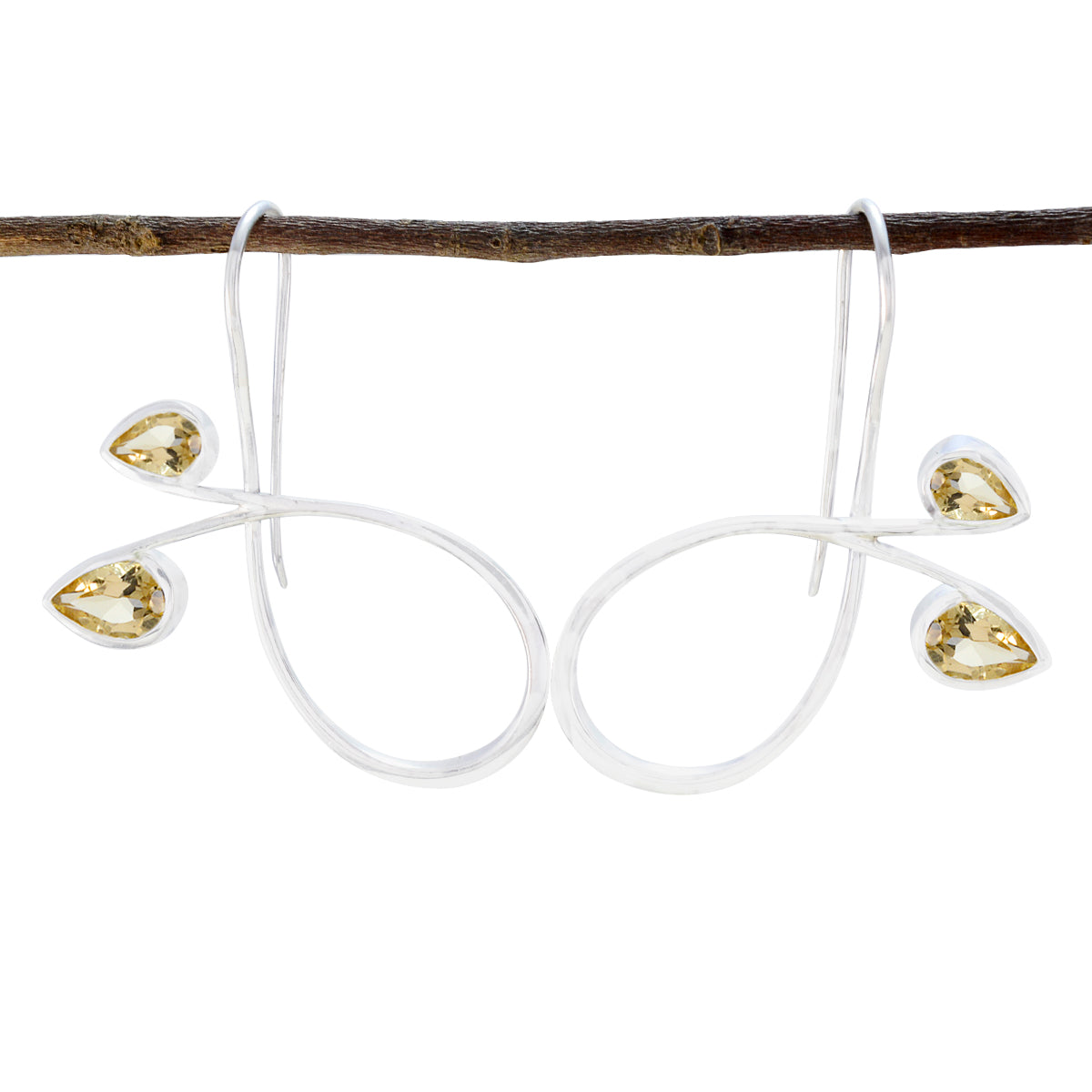 Citrine-Australian-Zoey-multiple-Dangle-Yellow-925-Sterling-Silver-Earring Main image