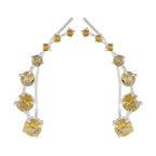 Citrine-Italian-Rina-multiple-EarCuff-Yellow-92.5-Silver-Earring