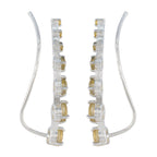 Citrine-Italian-Rina-multiple-EarCuff-Yellow-92.5-Silver-Earring