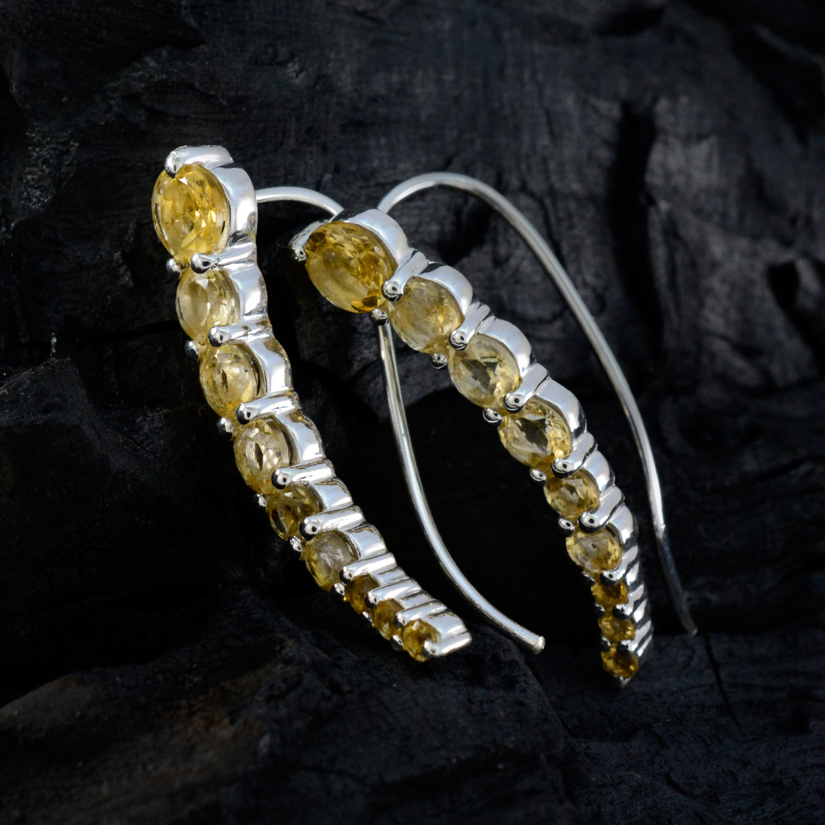 Citrine-Moroccan-Agustina-multiple-EarCuff-Yellow-925-Sterling-Silver-Earring