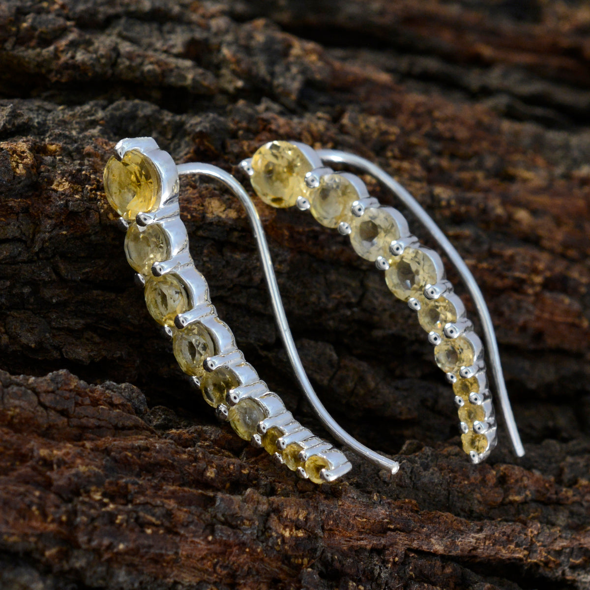 Citrine-Moroccan-Agustina-multiple-EarCuff-Yellow-925-Sterling-Silver-Earring