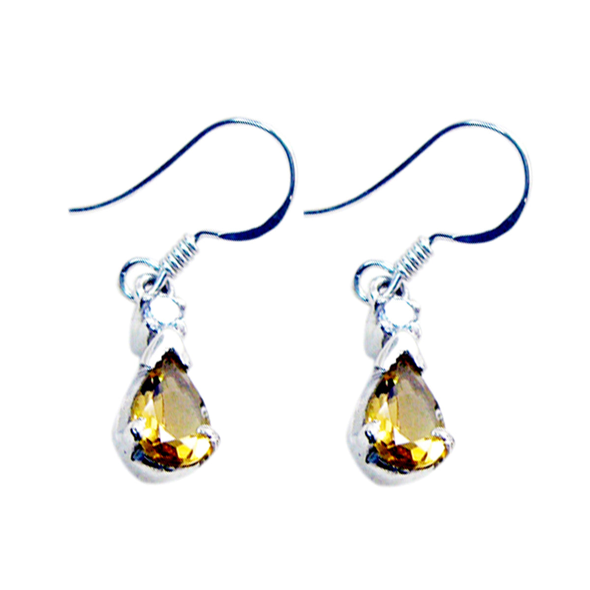 Citrine-French-Isla-multiple-Dangle-Yellow-925-Silver-Earring Image principale du produit