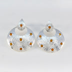 Citrine-Latin-American-Xiu-multiple-Stud-Yellow-925-Sterling-Silver-Earring