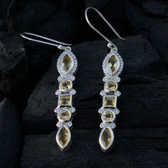 Citrine-Spanish-Aiko-multiple-Dangle-Yellow-92.5-Silver-Earring