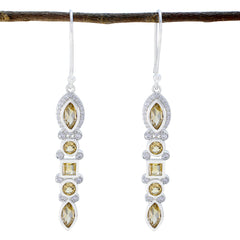 Citrine-Spanish-Aiko-multiple-Dangle-Yellow-92.5-Silver-Earring