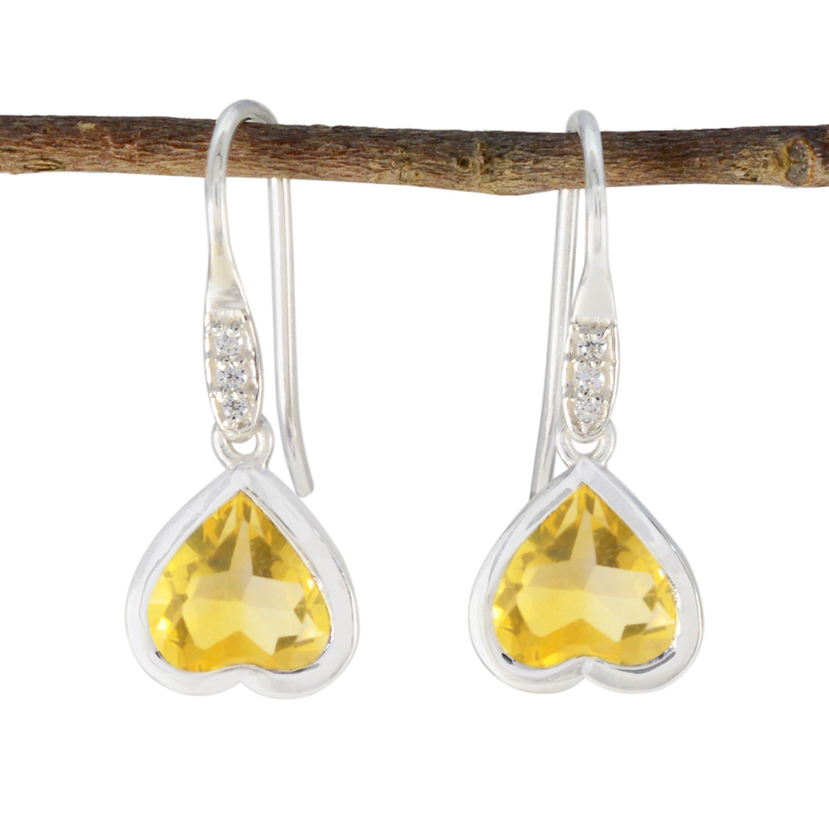 Citrine-Latin-American-Ayaka-multiple-Dangle-Yellow-925-Sterling-Silver-Earring Huvudsaklig produktbild