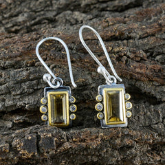 Citrine-American-María-multiple-Dangle-Yellow-Silver-Earring