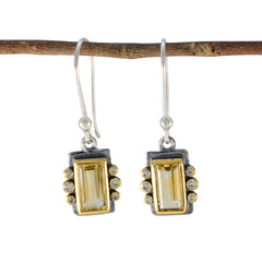 Citrine-American-María-multiple-Dangle-Yellow-Silver-Earring