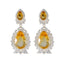 Citrine-Indian-Araya-multiple-Stud-Yellow-Sterling-Silver-Earring