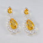 Citrine-Indian-Araya-multiple-Stud-Yellow-Sterling-Silver-Earring